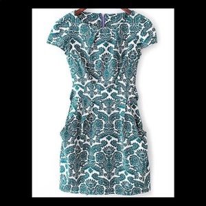 Short Sleeve Rockabilly Floral Bow Camo Slim Dress